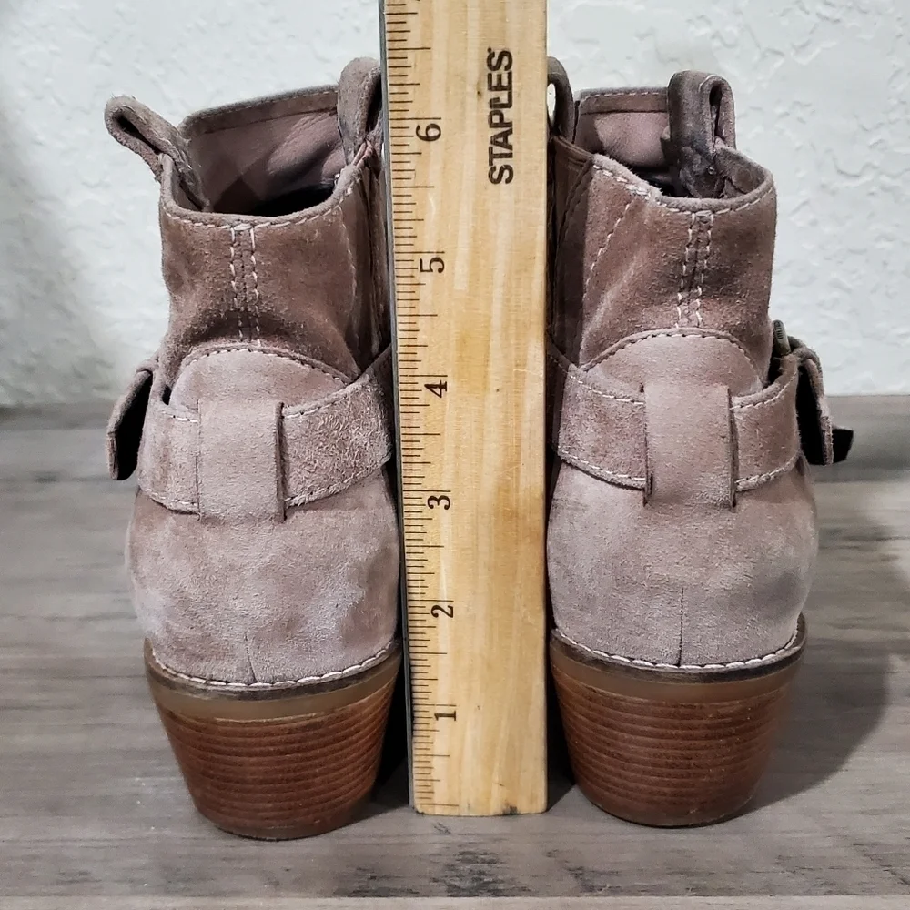 Cole Haan Jensynn Suede Tan Ankle Booties Size 6.5